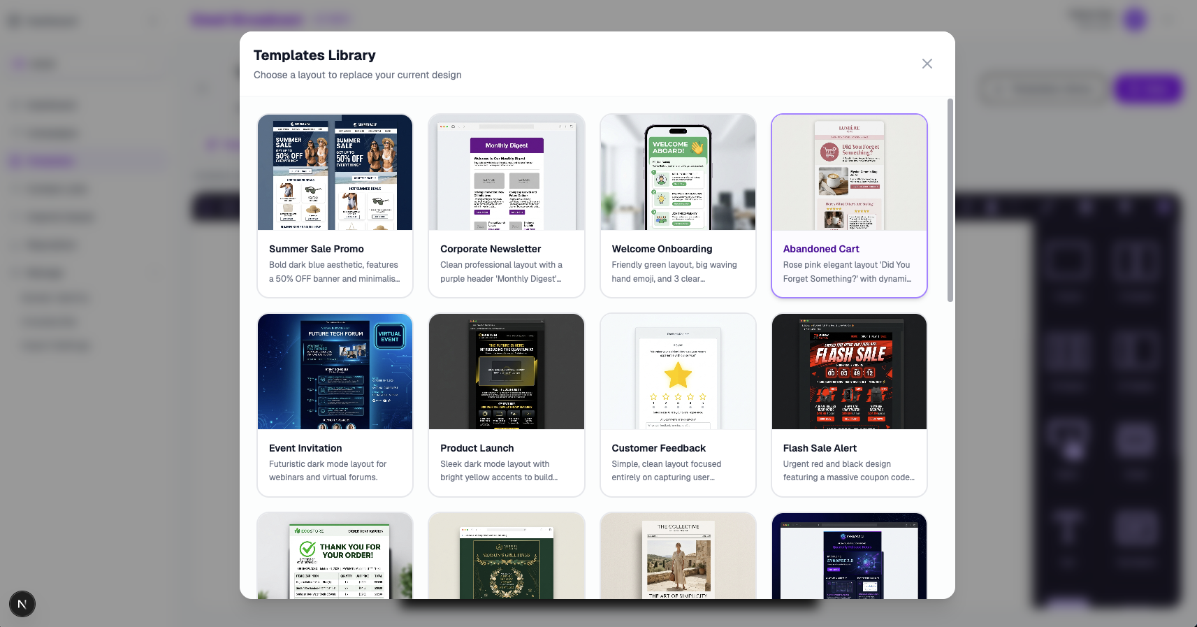 Email Templates Library