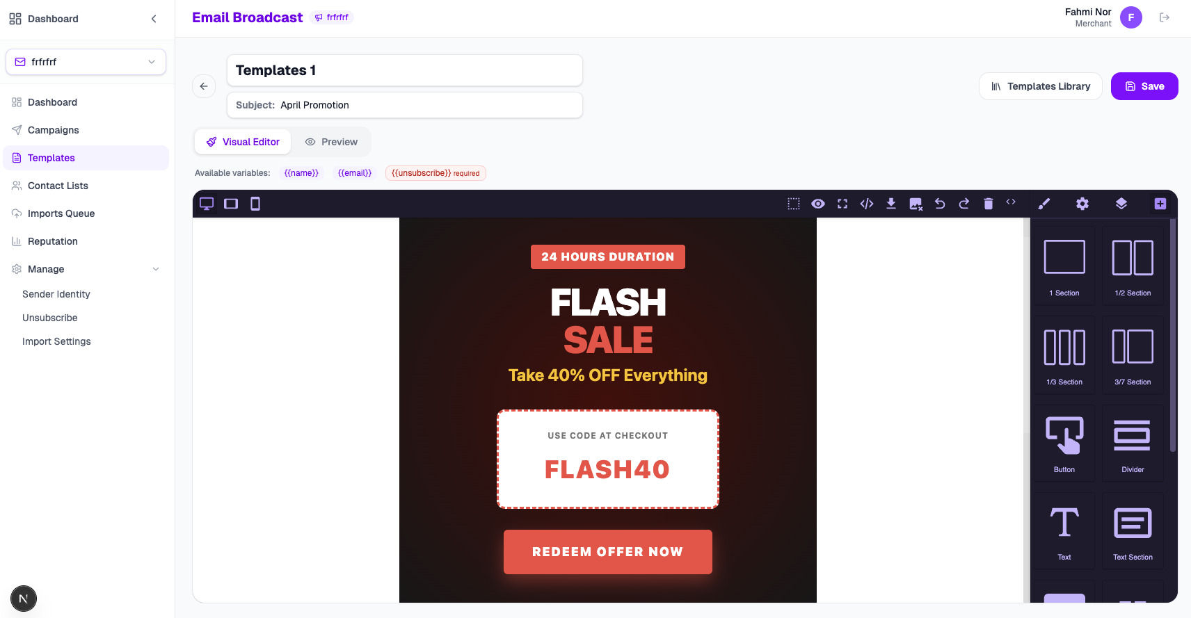 Email Visual and Source Editor