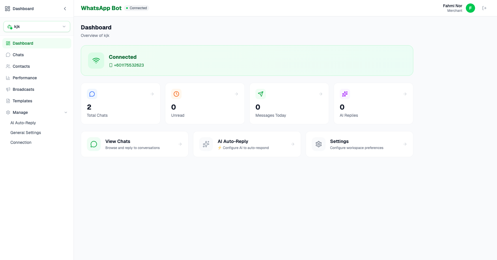 Communication Dashboard